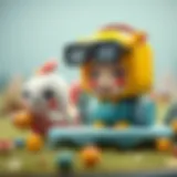 Charming and adorable cartoon characters