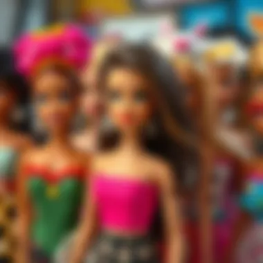 Diverse Designs of Affordable Barbie Dolls A collection of affordable Barbie dolls showcasing diversity in design