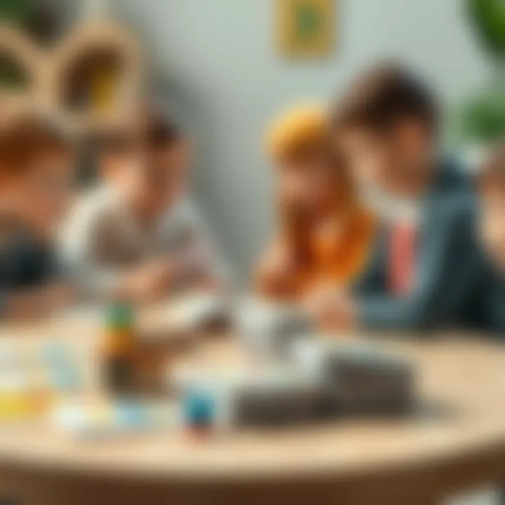 Group interaction using learning cards