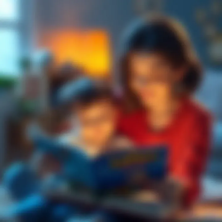 The Joy of Reading Together An engaging visual of a mother reading a book to her child, showcasing the bond in learning.