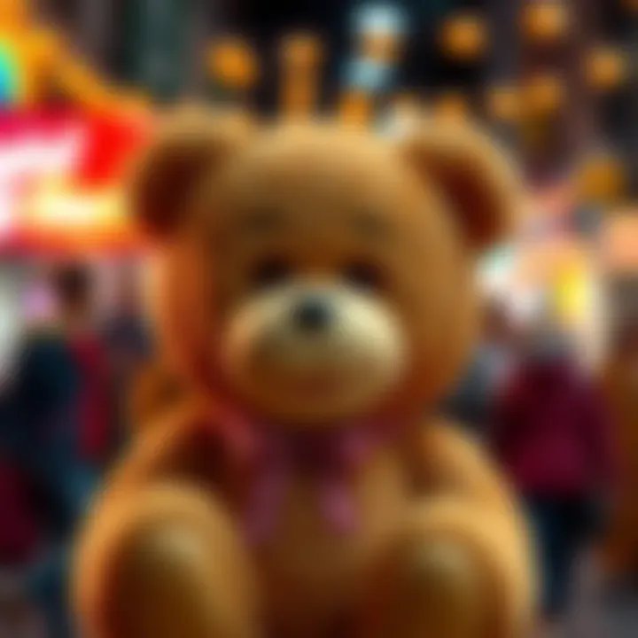 Various contexts where the teddy bear emoji is used