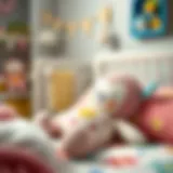 Comforting Babyjem Sleep Companion Babyjem sleep companion with teething feature in a cozy nursery setting