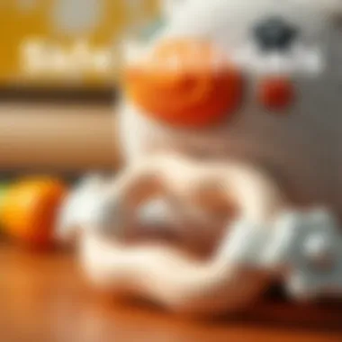 Detailed View of Safe Materials Close-up of Babyjem teething toy showcasing its soft and safe materials