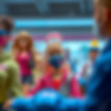 Barbie: A Symbol of Empowerment An artistic representation of Barbie in various professions symbolizing empowerment.