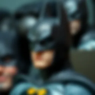 Craftsmanship in Batman Action Figures A close-up view of a Batman action figure highlighting its craftsmanship and details.