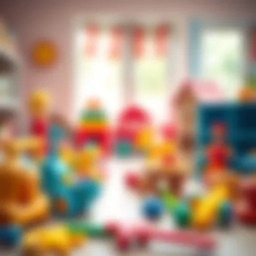 Educational Toys for Children A selection of colorful educational toys for children