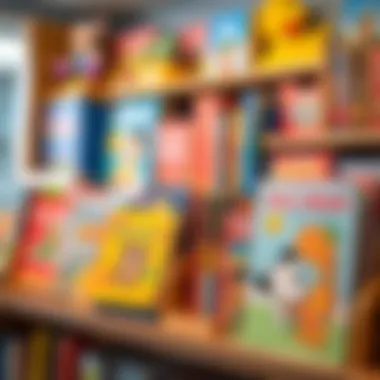 Promoting Learning with Educational Children's Books An array of educational children's books displayed on a shelf, promoting learning