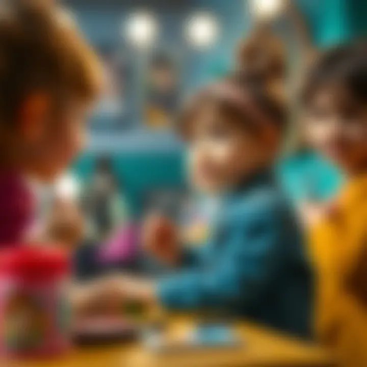 Engaging Makeup Workshop for Children Children engaging in a makeup workshop