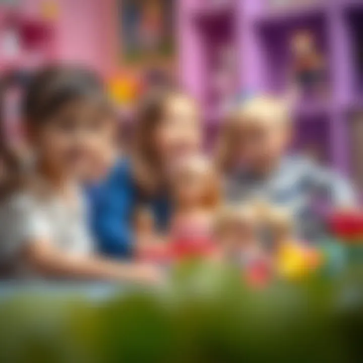 Imaginative Play with Budget-Friendly Barbies Children engaging in imaginative play with budget-friendly Barbie dolls