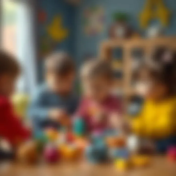 Children playing together in a safe environment