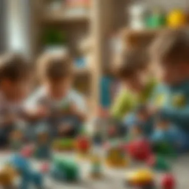 Imaginative Play with Figurines Children engaged in imaginative play with figurines