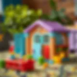 Imaginative Play with a Plastic Playhouse Colorful plastic playhouse designed for imaginative play