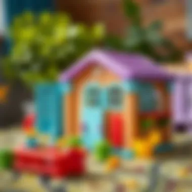 Imaginative Play with a Plastic Playhouse Colorful plastic playhouse designed for imaginative play