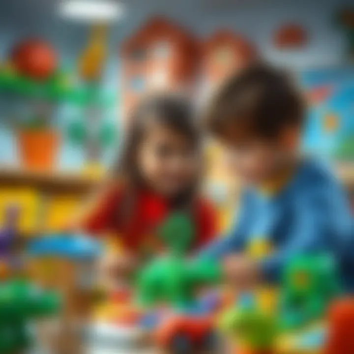 Children engaging with Dino Valley toys in a learning environment