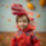 A child wearing a vibrant dinosaur costume, showcasing imagination and joy.