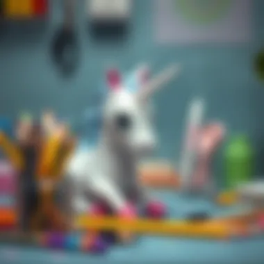 Art Supplies for Unicorn Drawing Art supplies for drawing a unicorn