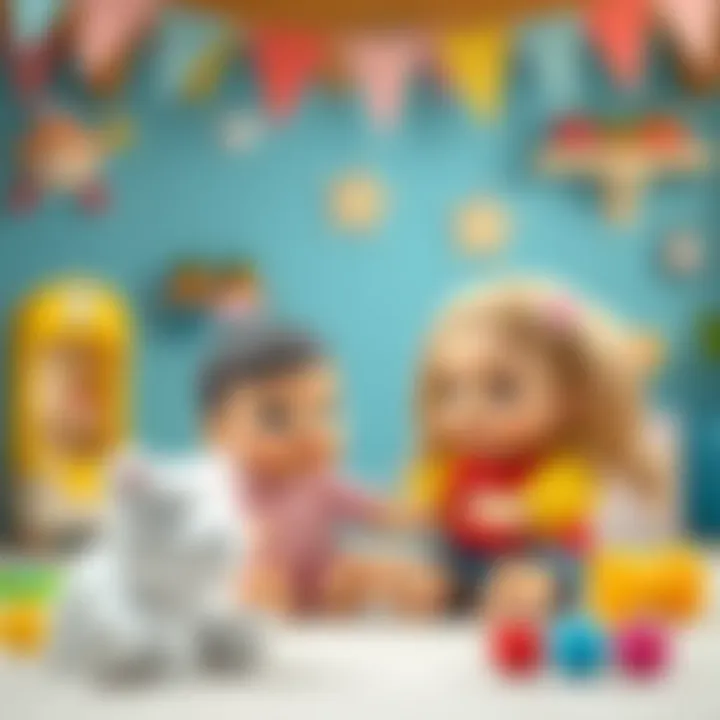 Educational benefits of Baby Alive toys illustrated in a playful setting.