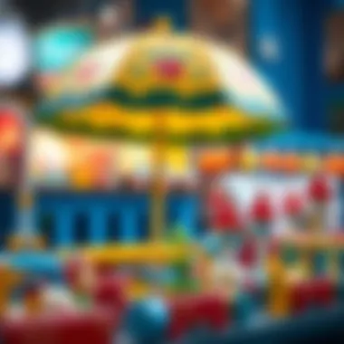 Educational benefits of Kral Şakir umbrella toys displayed