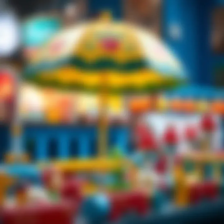 Educational benefits of Kral Şakir umbrella toys displayed