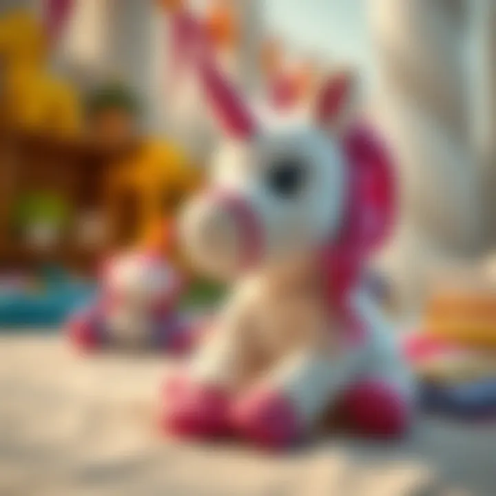 Educational benefits of plush toys displayed