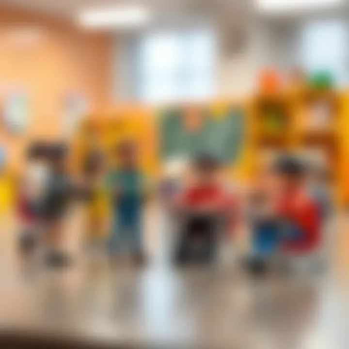 Figurines in Educational Settings An educational setting showcasing figurines as teaching tools