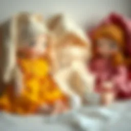 Natural fabrics used for making dolls