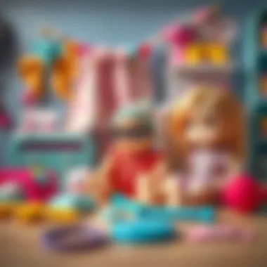 Diverse range of doll accessories