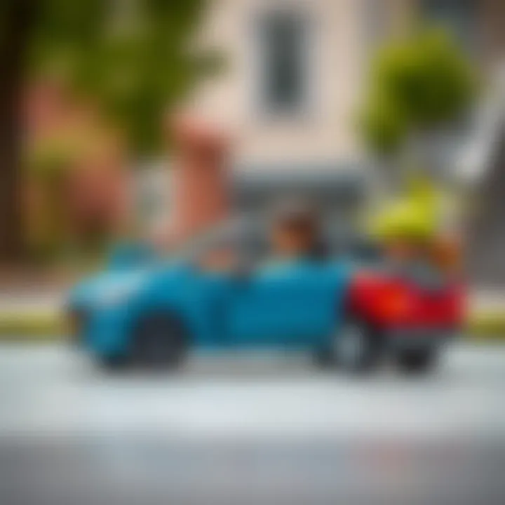 A family discussing criteria for choosing a small car for their child.