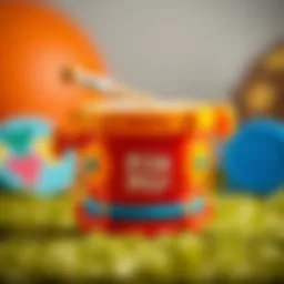 Colorful Fisher Price drum designed for young children to enhance their musical skills