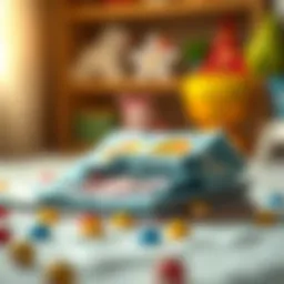 Engaging baby book with crinkly textures