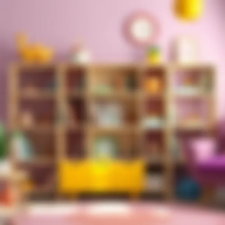 Aesthetic Appeal of IKEA Bookshelves Stylish IKEA children’s bookshelf in a vibrant room