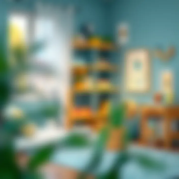 Creating a Cozy Reading Space Organized reading nook featuring IKEA shelving