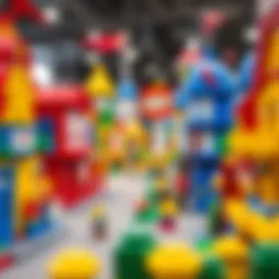 Colorful Lego structures in Istanbul Legoland