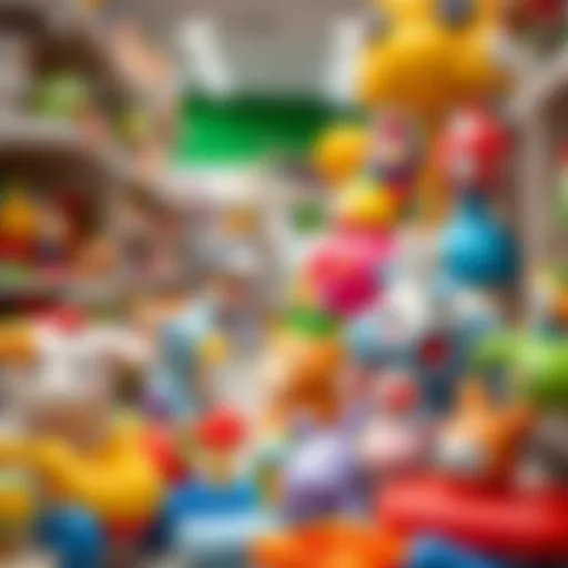 Diverse Infant Toys for Optimal Growth A selection of developmental toys for infants in a store