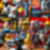 A diverse array of collectible items showcasing various interests and hobbies