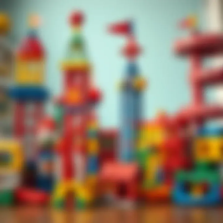 Different types of educational tower toys