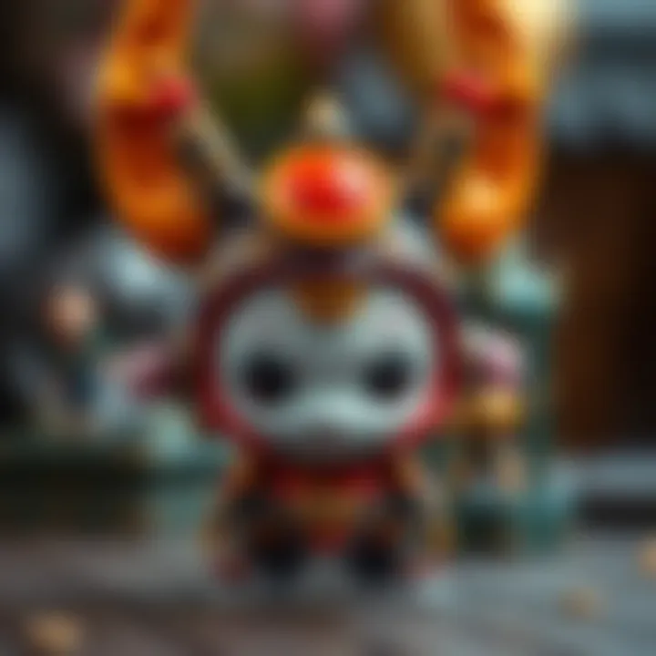 Intricate Design Elements of Kuromi Detailed design elements of Kuromi character