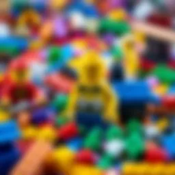 Colorful LEGO elements showcasing creativity