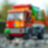 Colorful Lego Duplo garbage truck ready for playtime