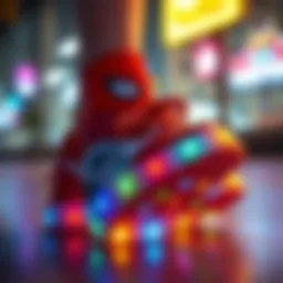 Colorful Spiderman light-up shoes for kids