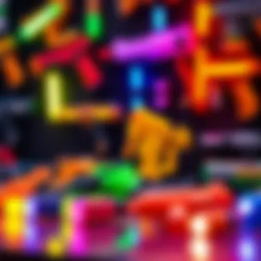 Exploring Different Types of Light-Up Toy Guns Colorful display of various light-up toy guns