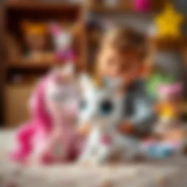 Imaginary Adventures with LOL Bebek Unicorn Child interacting with LOL Bebek Unicorn in imaginative play