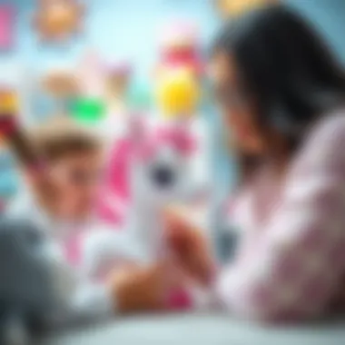 Ensuring Safety in Toy Selection Parents examining LOL Bebek Unicorn toy for safety