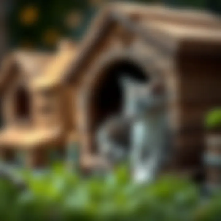 Materials used for constructing cat houses