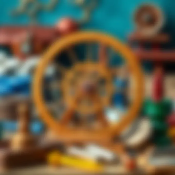 Selection of materials for creating a spinning wheel