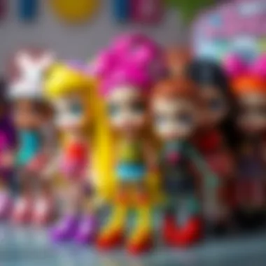 Diverse designs of Mini Bratz figures