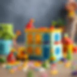 Colorful miniş sets promoting creativity