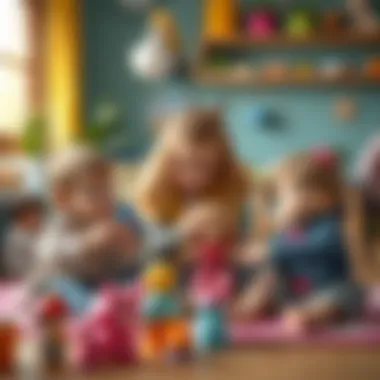 Fostering Social Skills through Play Children engaging in cooperative play with dolls