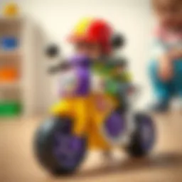 Interactive motor toy encouraging physical play