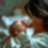 The Bond of Motherhood A serene moment between a mother and her newborn, showcasing the bond formed after childbirth.